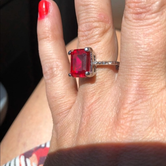 Size 9 Ruby Red Ring Brand New - Picture 6 of 6